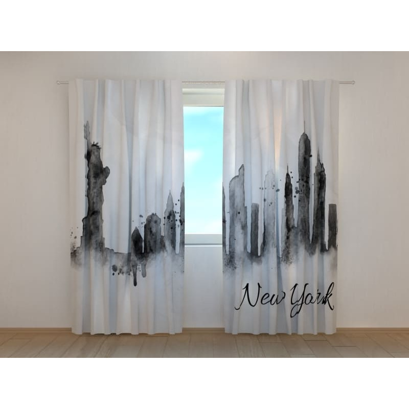 1,00 € Benutzerdefinierter Vorhang – Künstlerisches New York