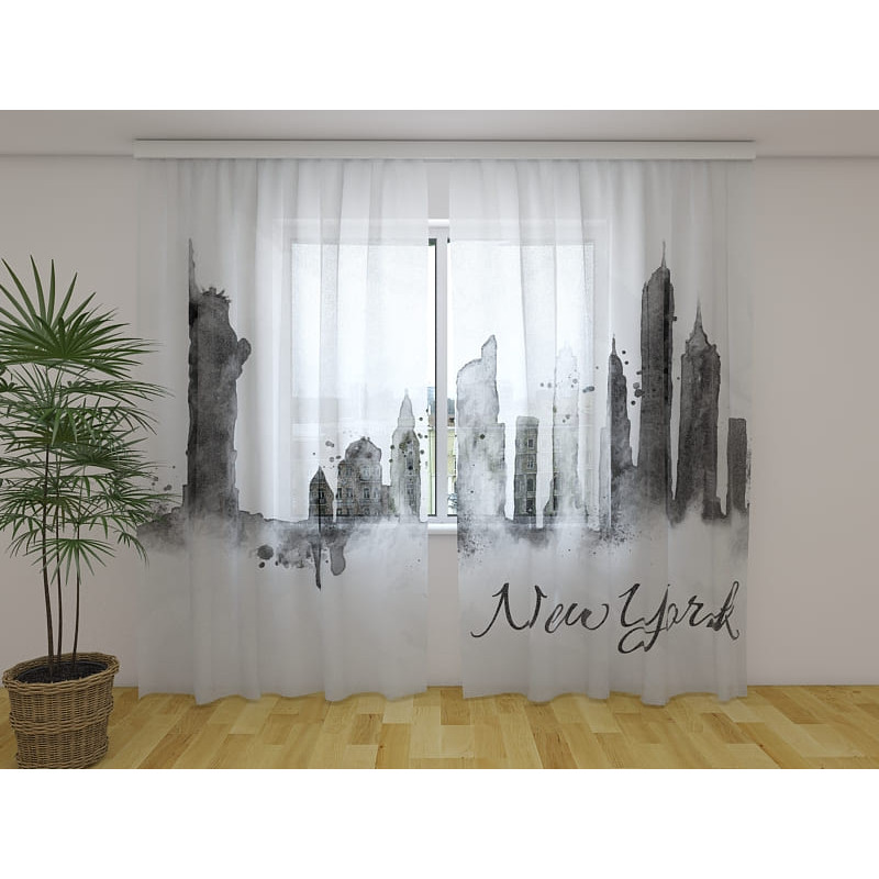 1,00 € Benutzerdefinierter Vorhang – Künstlerisches New York