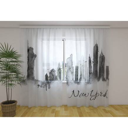 Kohandatud kardin – kunstiline New York