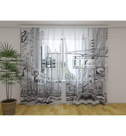 Maßgeschneiderter Vorhang – mit New York-Design