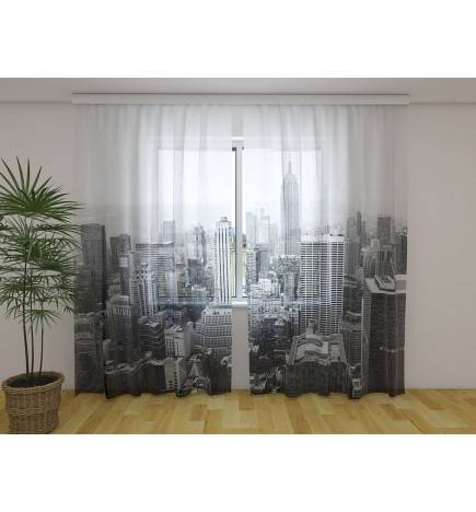 Kohandatud telk – New York – must ja valge