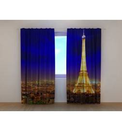 1,00 € Custom curtain - With the Eiffel tower at night