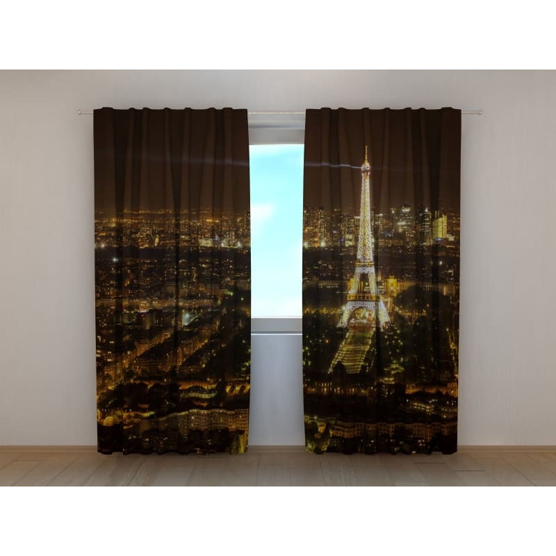 1,00 € Personalisierter Vorhang - Paris bei Nacht - ARREDALACASA
