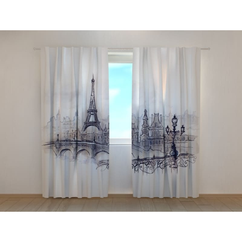 1,00 € Personalized curtain - Artistic Paris - ARREDALACASA