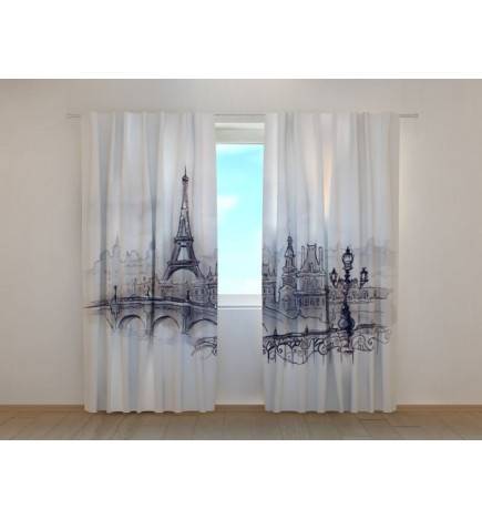 1,00 € Personalisierter Vorhang - Künstlerisches Paris - ARREDALACASA