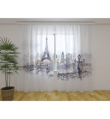 Personalisierter Vorhang - Künstlerisches Paris - ARREDALACASA