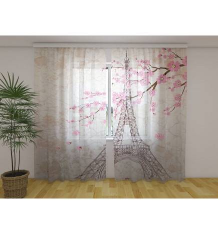 1,00 € Personalisierter Vorhang - Paris in voller Blüte - ARREDALACASA