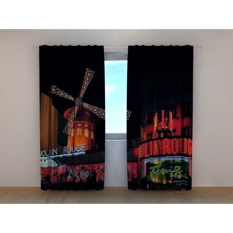 1,00 € Gepersonaliseerd gordijn - Met de Moulin rouge - Parijs