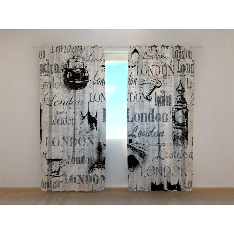 1,00 € Personalisierter Vorhang - Artistic London - ARREDALACASA