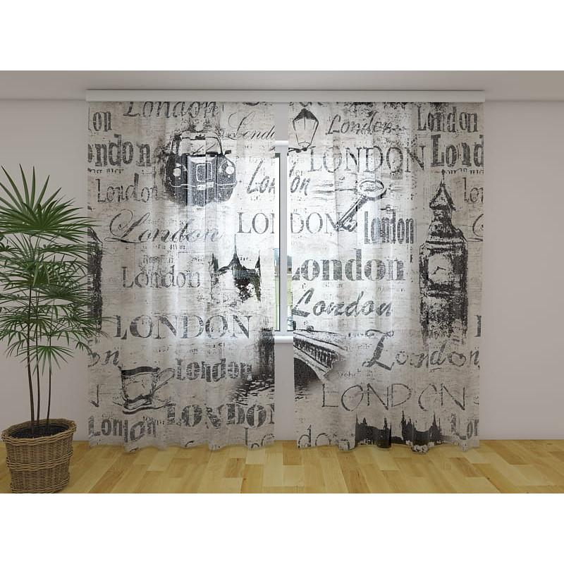 1,00 € Personalisierter Vorhang - Artistic London - ARREDALACASA