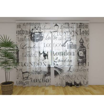 Personalized curtain - Artistic London - ARREDALACASA
