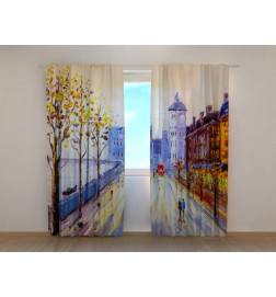 1,00 € Personalisierter Vorhang – London – Öl auf Leinwand-Stil