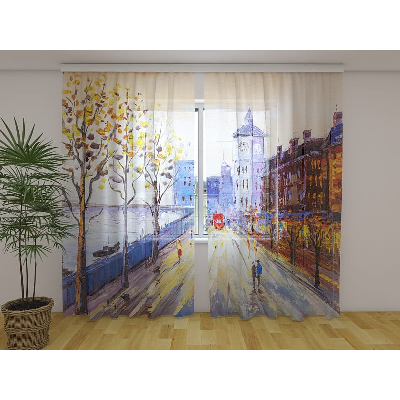 1,00 € Personalized Curtain - London - Oil on canvas style 1,00 € Personalized Curtain - London - Oil on canvas style