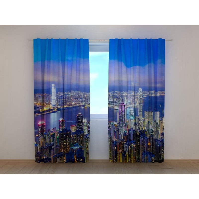 1,00 € Personalized curtain - with Hong Kong - ARREDALACASA