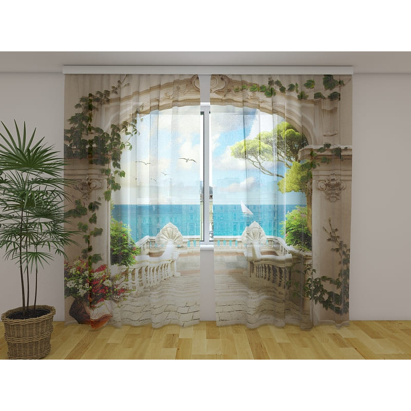 1,00 € Personalized tent - arch and balcony with sea view