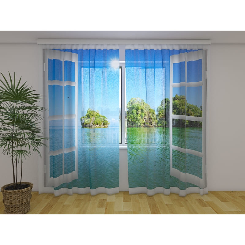 1,00 € Personalized tent - with window overlooking the sea