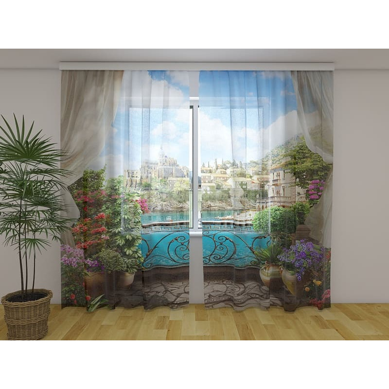1,00 € Personalized awning - Flowered balcony