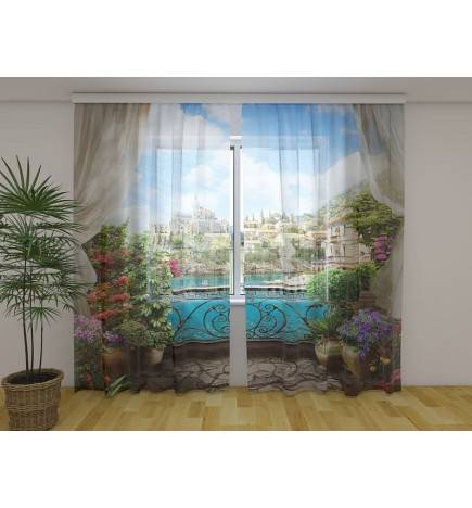 Personalized awning - Flowered balcony