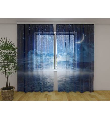 Tenda personalizada - com a lua sobre o mar