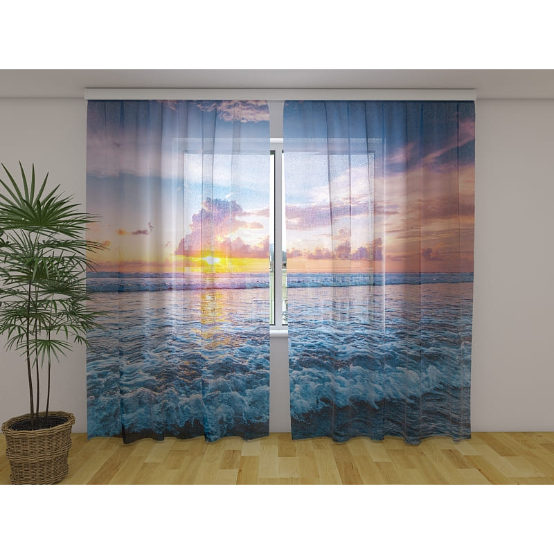 1,00 €Tenda personalizada - Ondas do mar ao pôr do sol