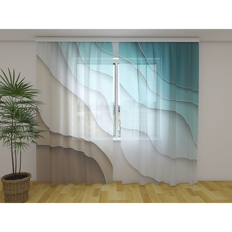 1,00 € Perdeau personalizat - Abstract - Cu valuri de mare 1,00 € Perdeau personalizat - Abstract - Cu valuri de mare