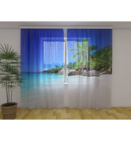 Gepersonaliseerde tent - Het strand met palmbomen