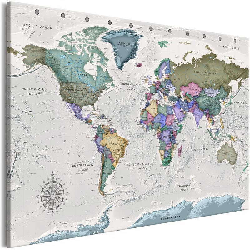 76,00 € Decorative Pinboard - World Destinations (1 Part) Wide