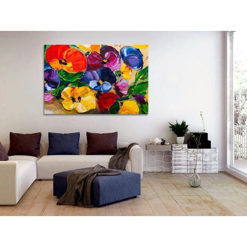 31,90 € Canvas Print - Spring Pansies