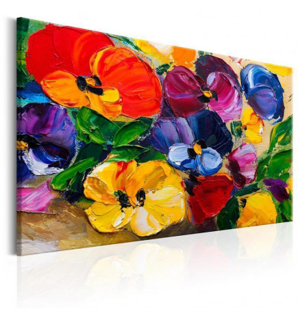 Canvas Print - Spring Pansies