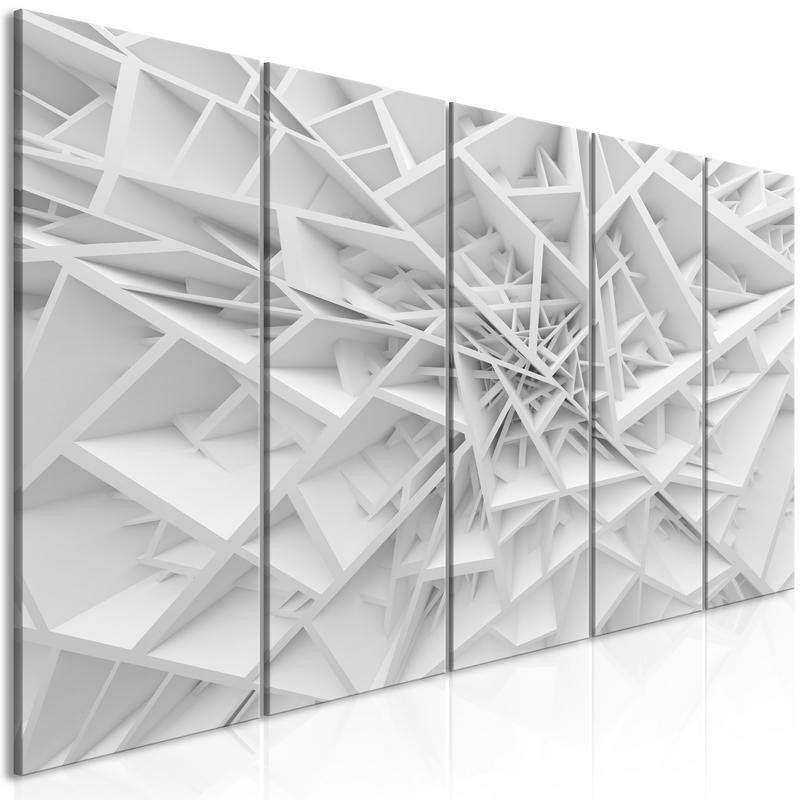 92,90 € Schilderij - Complicated Geometry (5 Parts) Narrow