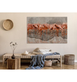 31,90 € Canvas Print - Flamingo Lake (1 Part) Wide