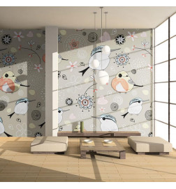 73,00 €Mural de parede - Natural pattern with birds