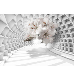 Fotobehang - Flowers in the Tunnel