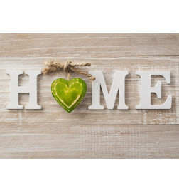 Fotobehang - Home Heart (Green)