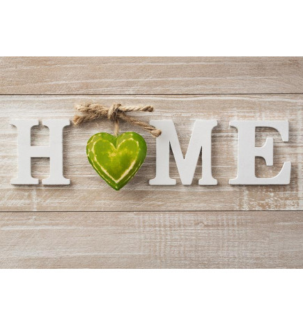 Fotomural - Home Heart (Green)