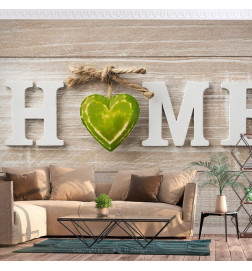 Foto tapete - Home Heart (Green)