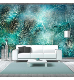 Mural de parede - Turquoise Vegetation