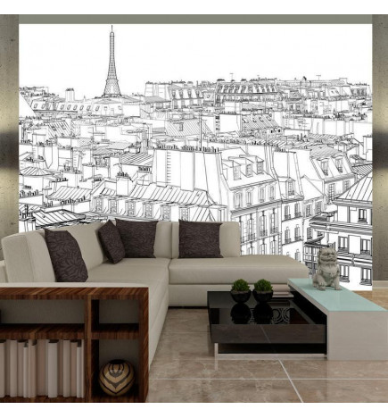 73,00 € Fototapete - Parisians sketchbook