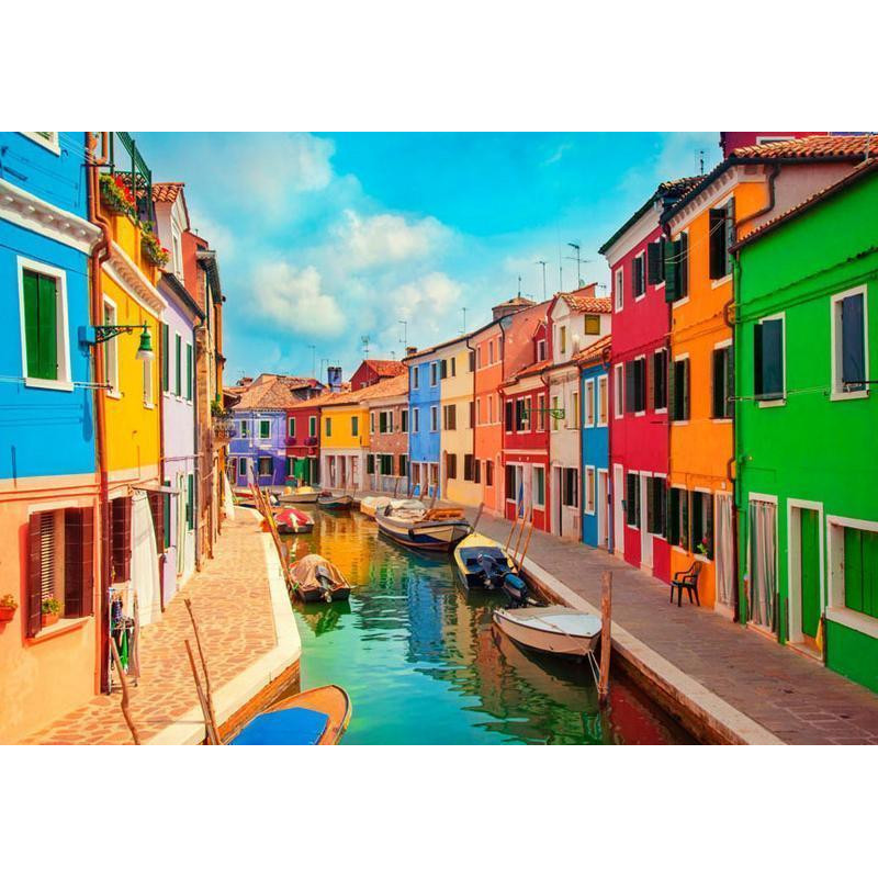 34,00 € Fotomural - Colorful Canal in Burano
