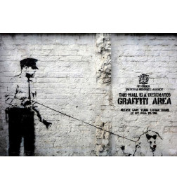Foto tapete - Banksy - Graffiti Area