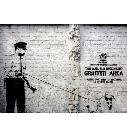 Fototapetas - Banksy - Graffiti Area