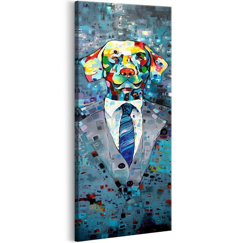 82,90 € Canvas Print - Dog in a Suit