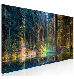 82,90 € Paveikslas - Pond in the Forest (1 Part) Narrow