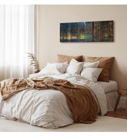Canvas Print - Pond in the Forest (1 Part) Narrow