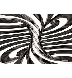Foto tapete - Black and white swirl