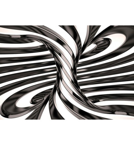 Fototapete - Black and white swirl