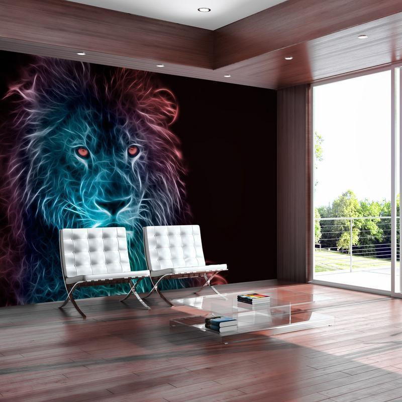 34,00 € Foto tapete - Abstract lion - rainbow