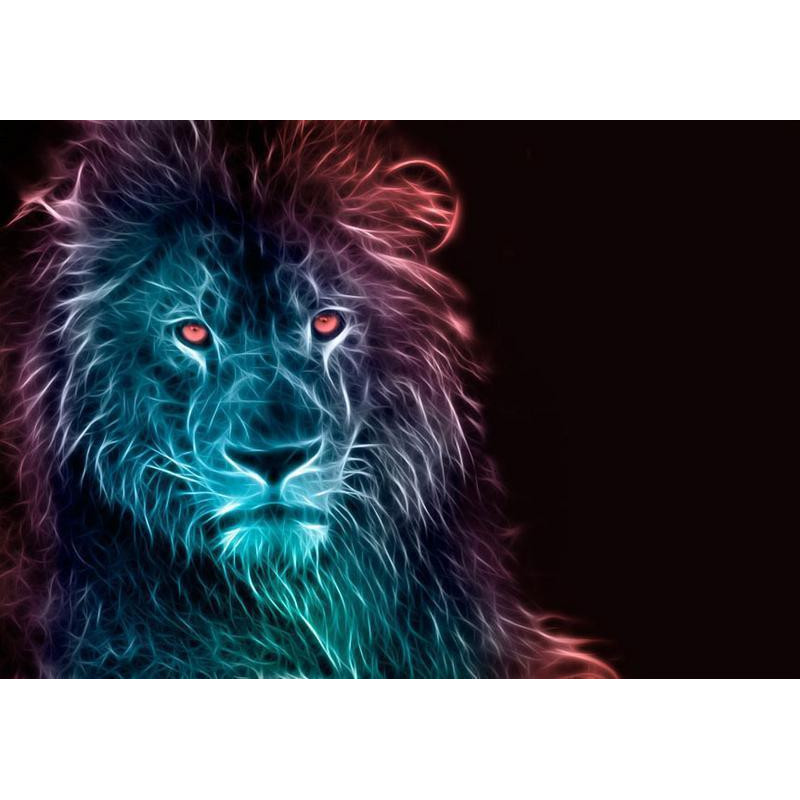 34,00 €Fotomurale con leone truccato e colorato - Arredalacasa