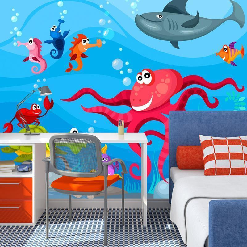 73,00 € Wall Mural - Octopus and shark