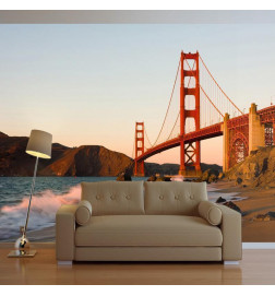 Fotomural - Golden Gate Bridge - sunset, San Francisco